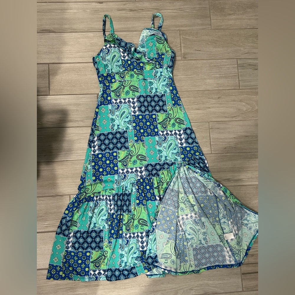 Harlow and Rose tiered tank maxi dress size medium